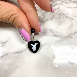 Playboy belly ring